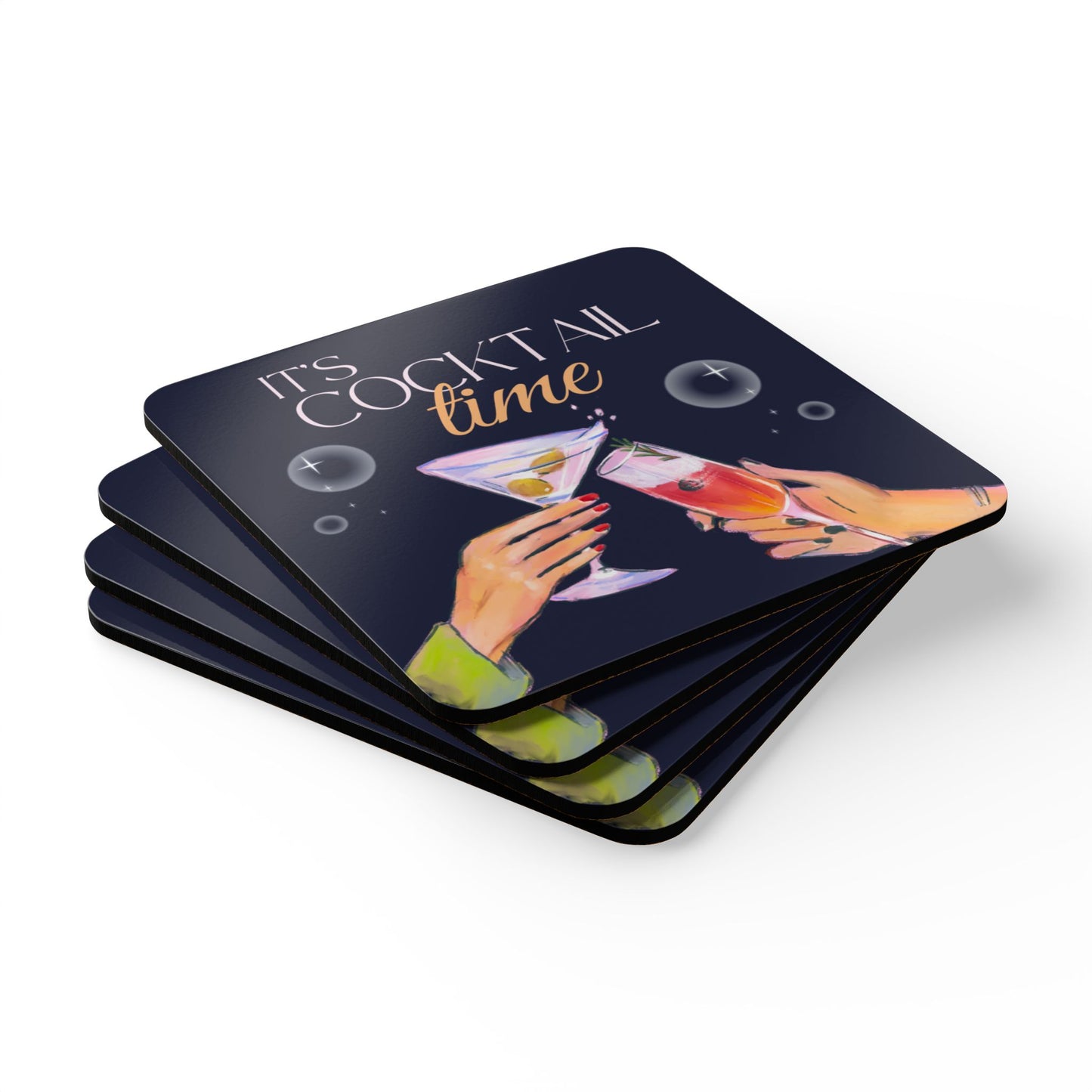 It's Cocktail Time Coaster Set