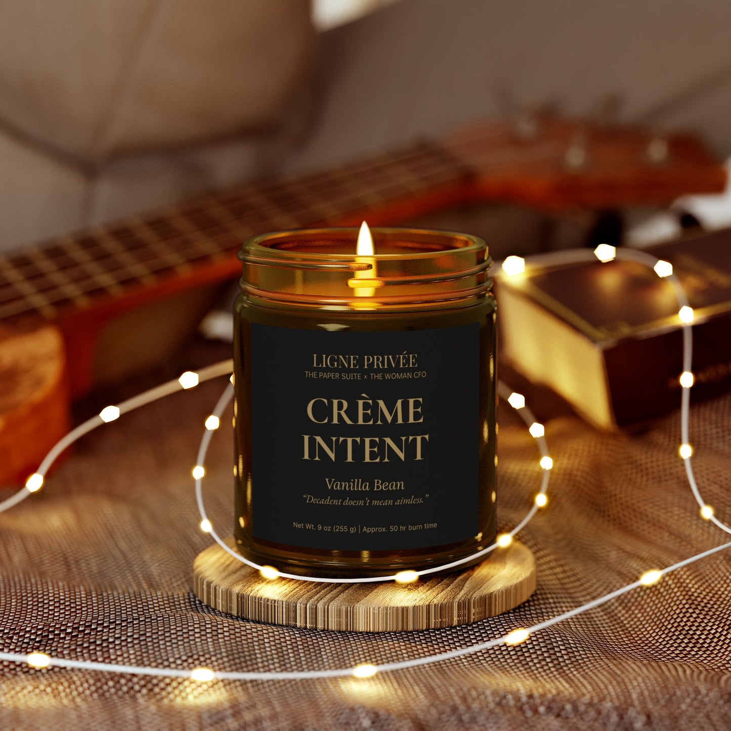 Ligne Privée Scented Candle – Crème Intent (Vanilla Bean, 9 oz)