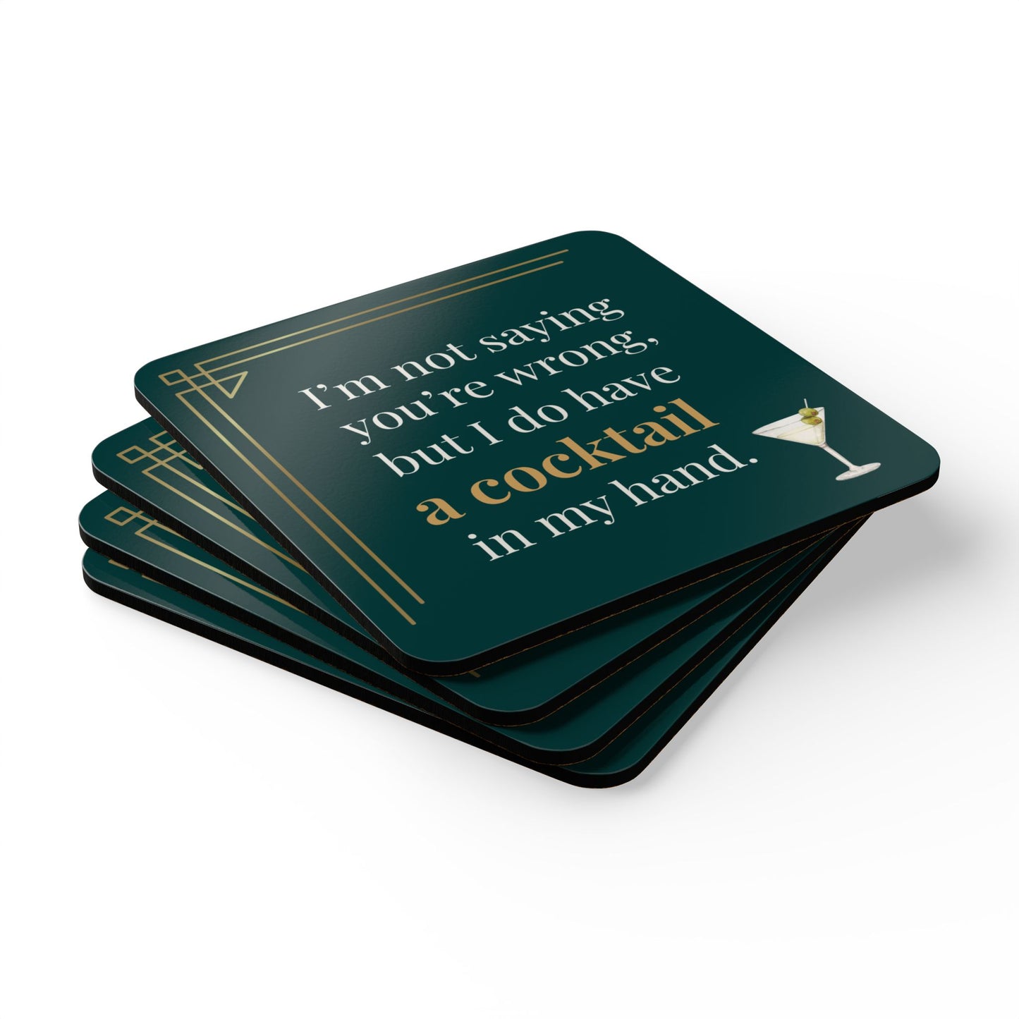 You're Not Wrong Coaster Set