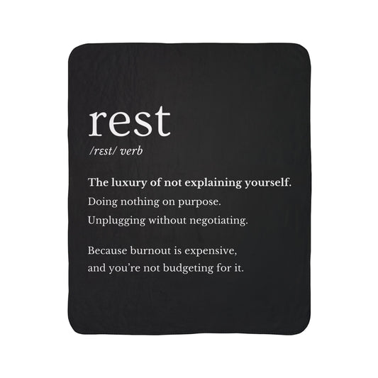 Take a Rest Fleece Sherpa Blanket