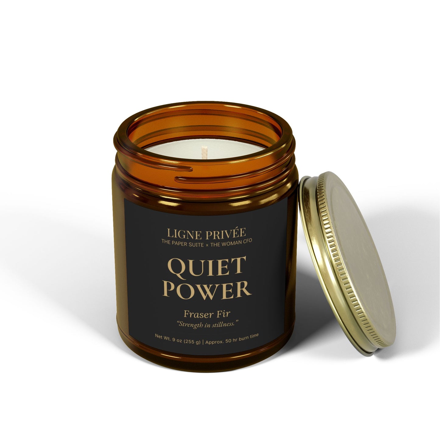 Ligne Privée Scented Candle – Quiet Power (Fraser Fir, 9 oz)