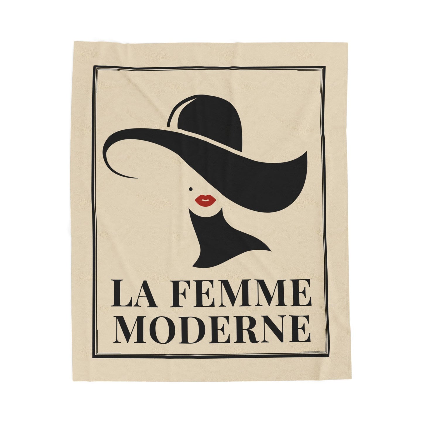La Femme Moderne Velveteen Blanket