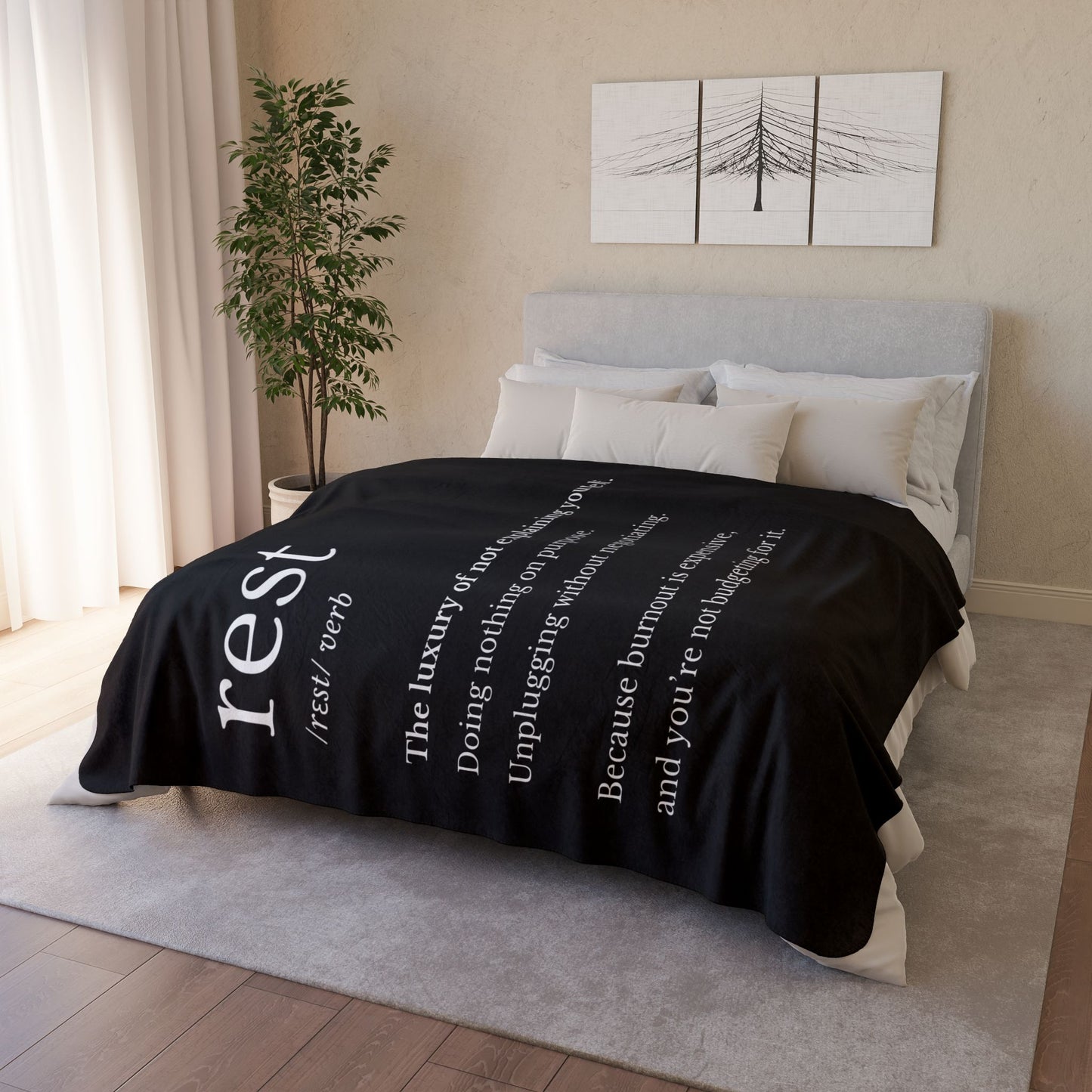Take a Rest Fleece Sherpa Blanket