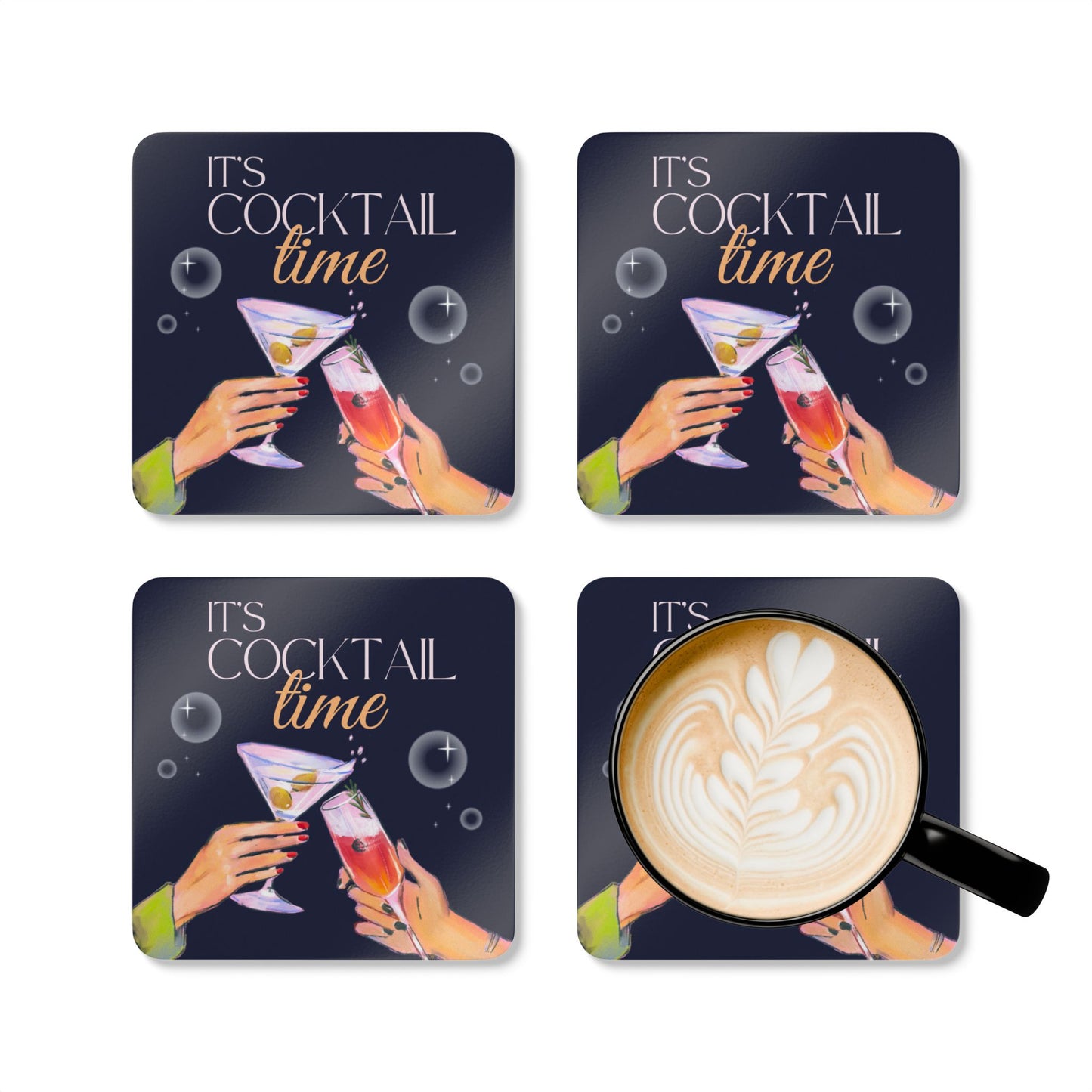 It's Cocktail Time Coaster Set