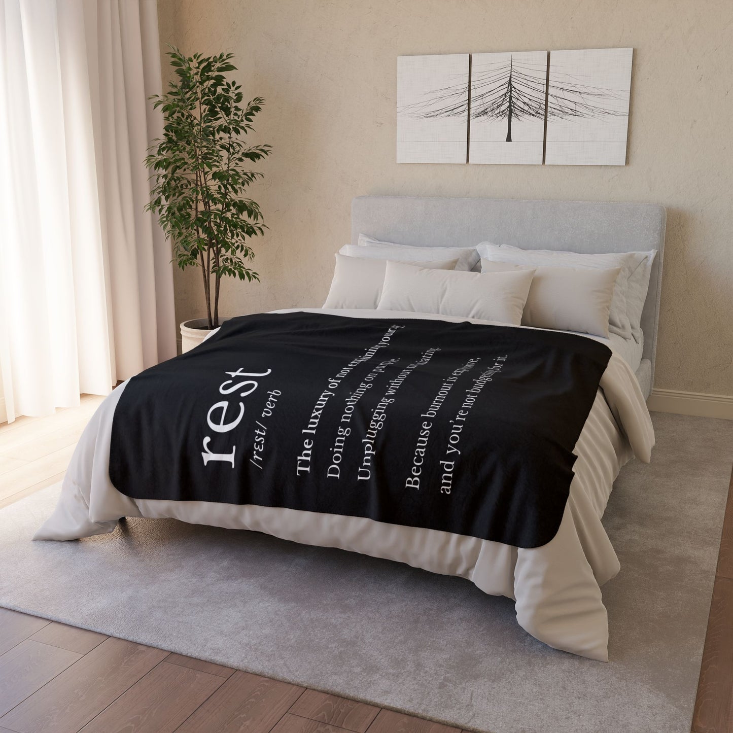 Take a Rest Fleece Sherpa Blanket