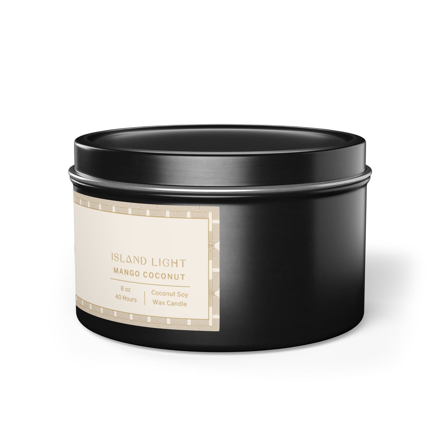 Gilded Glow Scented Candle - Island Light (Mango Coconut, 8 oz)