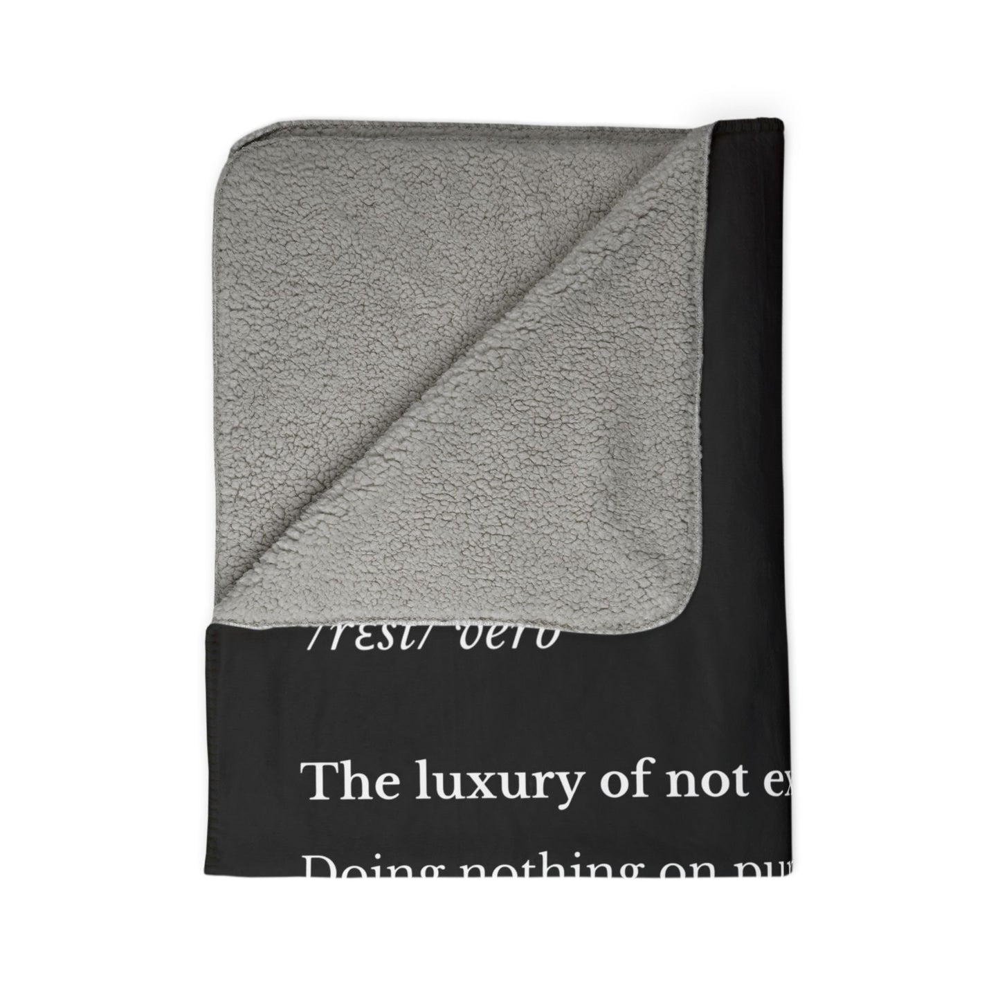 Take a Rest Fleece Sherpa Blanket