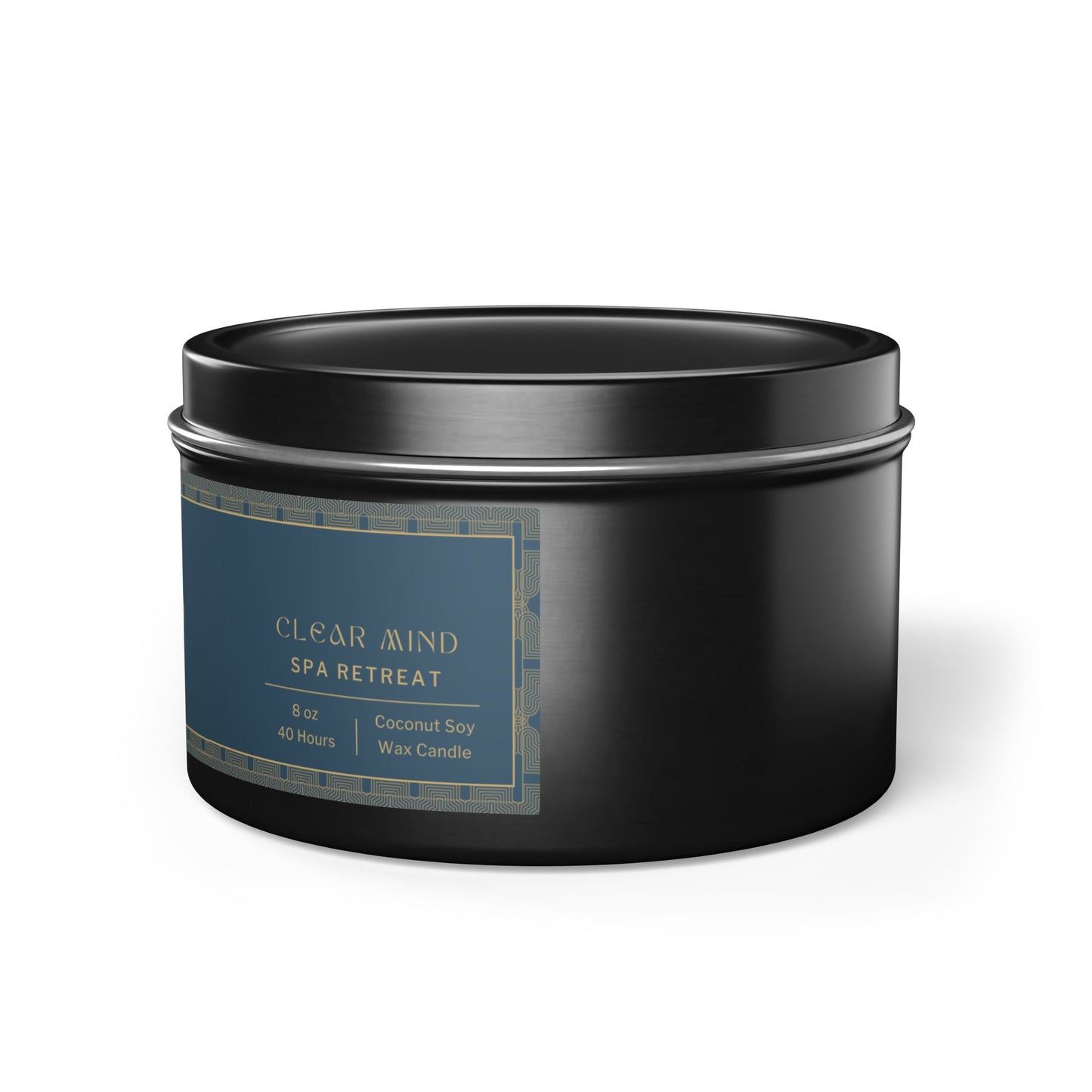 Gilded Glow Scented Candle - Spa Retreat (Fresh Citrus & Soft Florals, 8 oz)